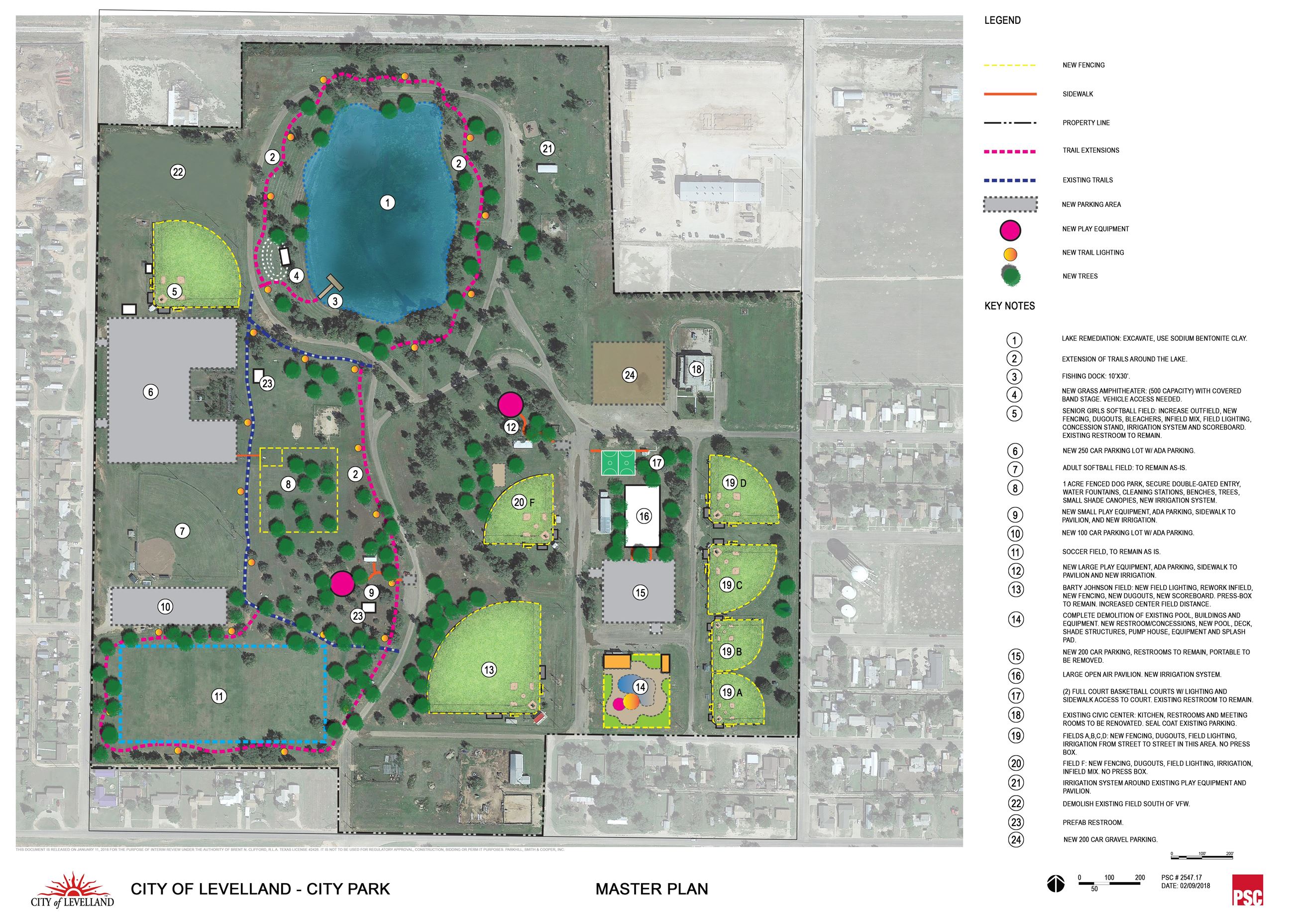 2018.02.09 Levelland City Park Master Plan